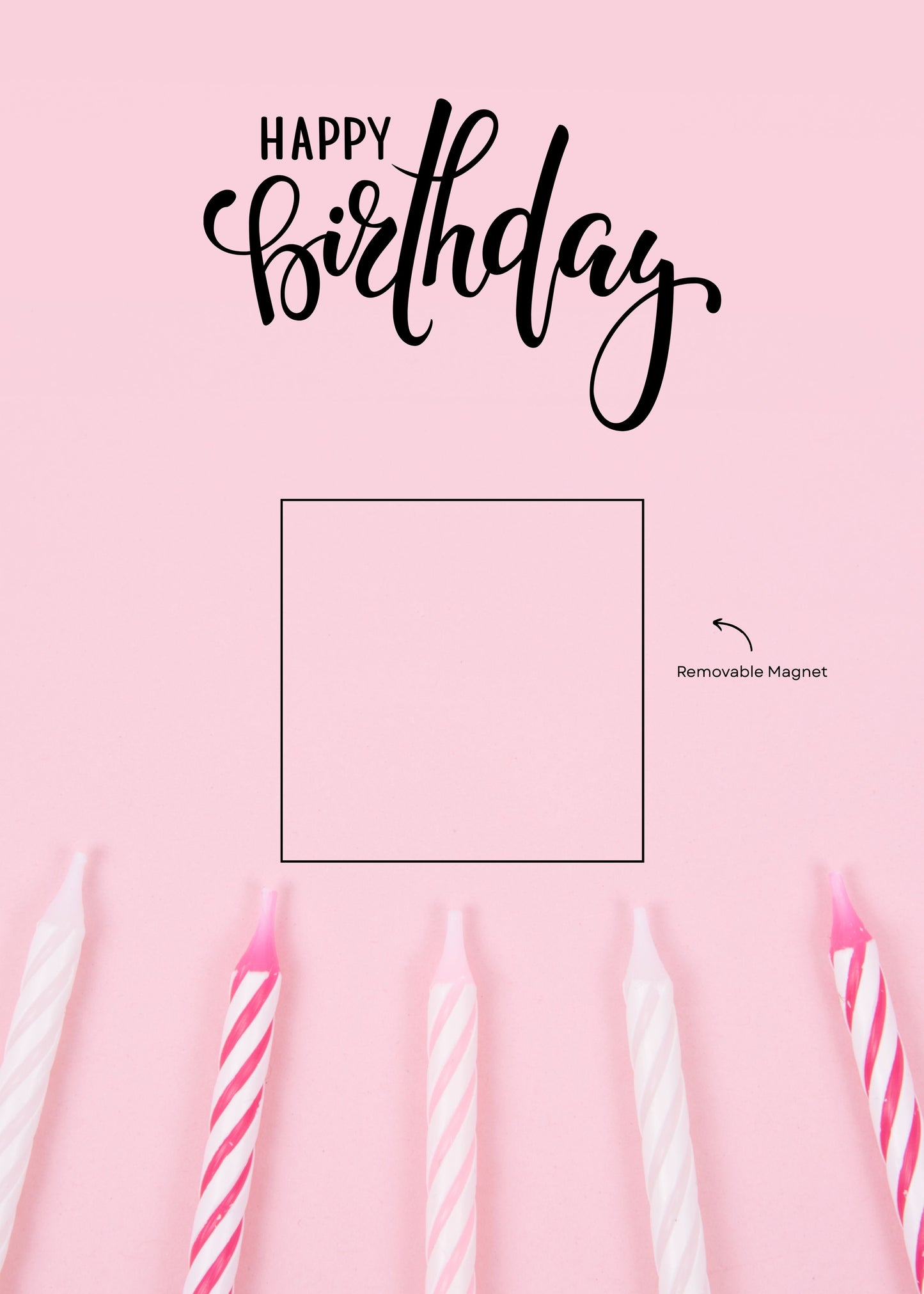 Pink Candles Card