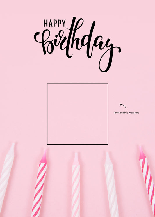 Pink Candles Card