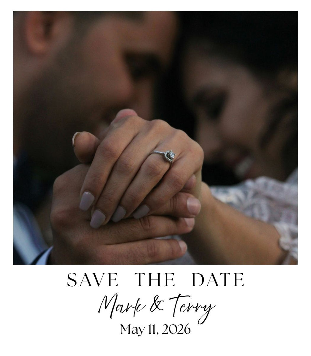 Save the Date: Engagement Polaroid